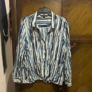Ladies striped blouse. Xl